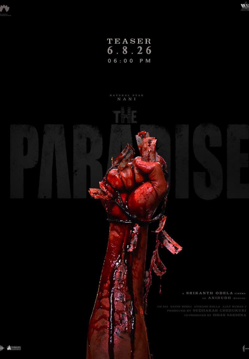 HemanthCultAA's tweet photo. 1 day to go The paradise 
#nani #theparadise https://t.co/CVYHPMz5Xw