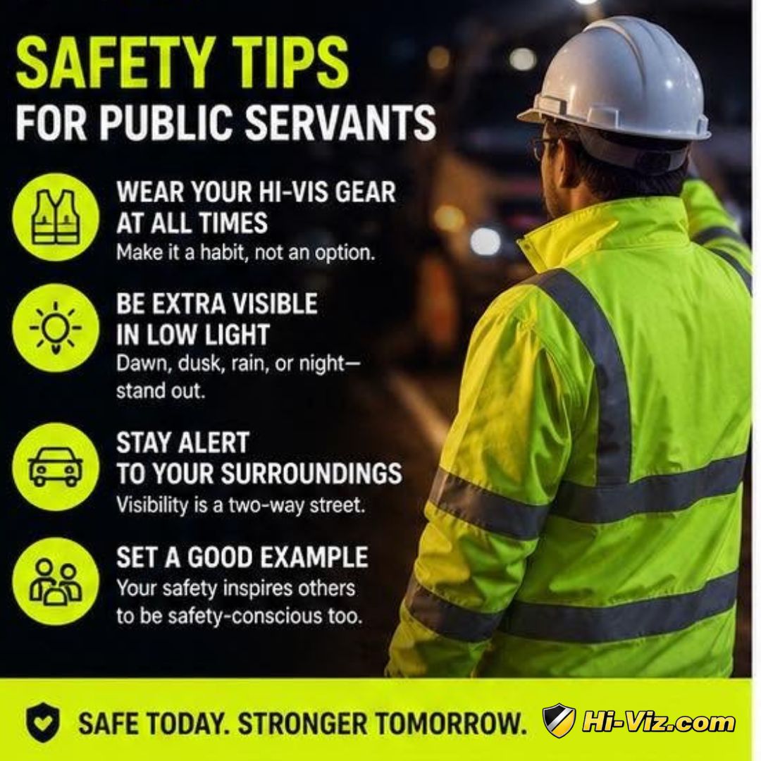 HiVizSafety's tweet photo. How visible are you when it matters most?
High-visibility gear isn't just about meeting safety requirements. It's about staying protected, looking out for one another, and making sure every worker gets home safely at the end of the day.
#HiViz #ConstructionSafety #SafetyGear https://t.co/K0eINWd8Zv