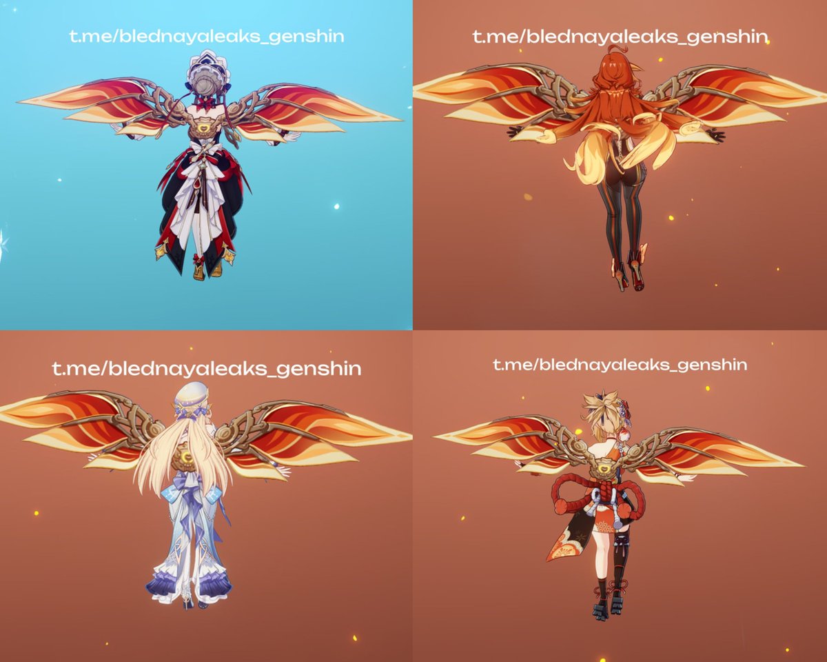 GenshinUniverse's tweet photo. CHARACTERS WITH THE NEW COLLAB GLIDER

-From Vkusno i tochka x Genshin
-Via Blednaya 

#GenshinImpact https://t.co/VtTG8a69kA