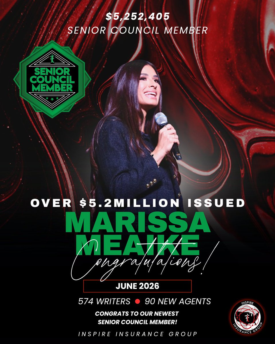 fflinspiregroup's tweet photo. Congratulations to our agency owner: Marissa Meaike! 🔥 Inspire Group issued over $5.2M last month. That's so many families protected and a HUGE impact made. Let's go! 💥
#ffl #familyfirstlife #inspiregroup #sales #lifeinsurance https://t.co/ySZQRnIKHB