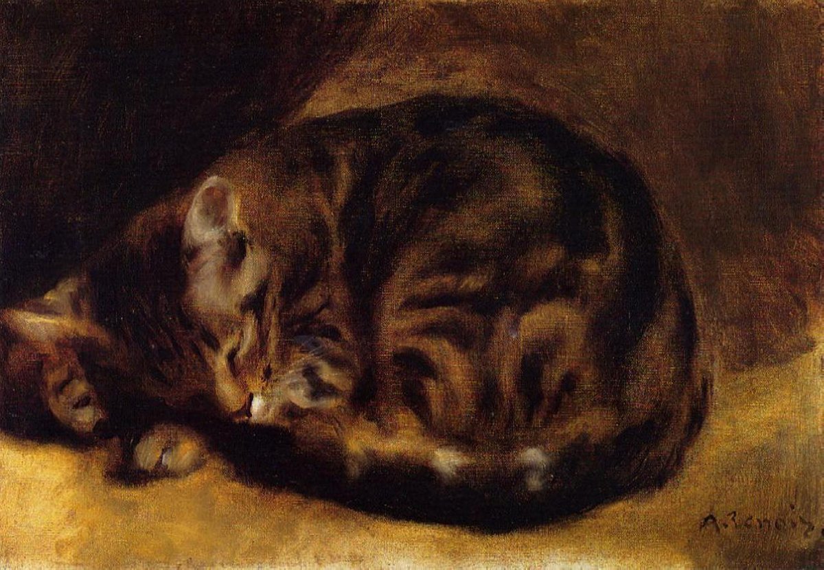 vintaeblve's tweet photo. cats by pierre auguste renoir https://t.co/MkMjwQcBPY