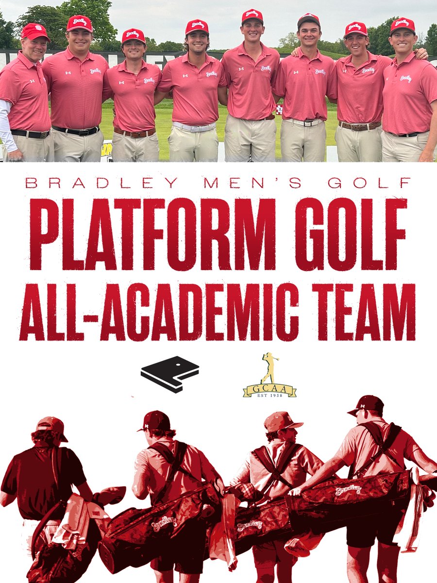 BUMensGolf's tweet photo. 🧠 We have been named a PLATFORM Golf Team Academic Award recipient for the 1️⃣2️⃣th consecutive season by the @GolfCoachesAssn! https://t.co/m3nEkYCYs0