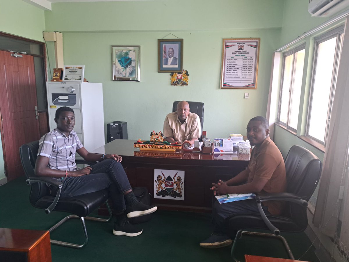 YPSinKenya's tweet photo. KCYPS, @SFCG_Kenya  and @KECOSCE advanced courtesy visits to key stakeholders, engaging the @NSCpeace  and to the Mombasa County Commissioner sharing conflict brief and laying ground for EWER meetings with security stakeholders ahead of the 2027 General Elections. https://t.co/BEGfxp7qIk