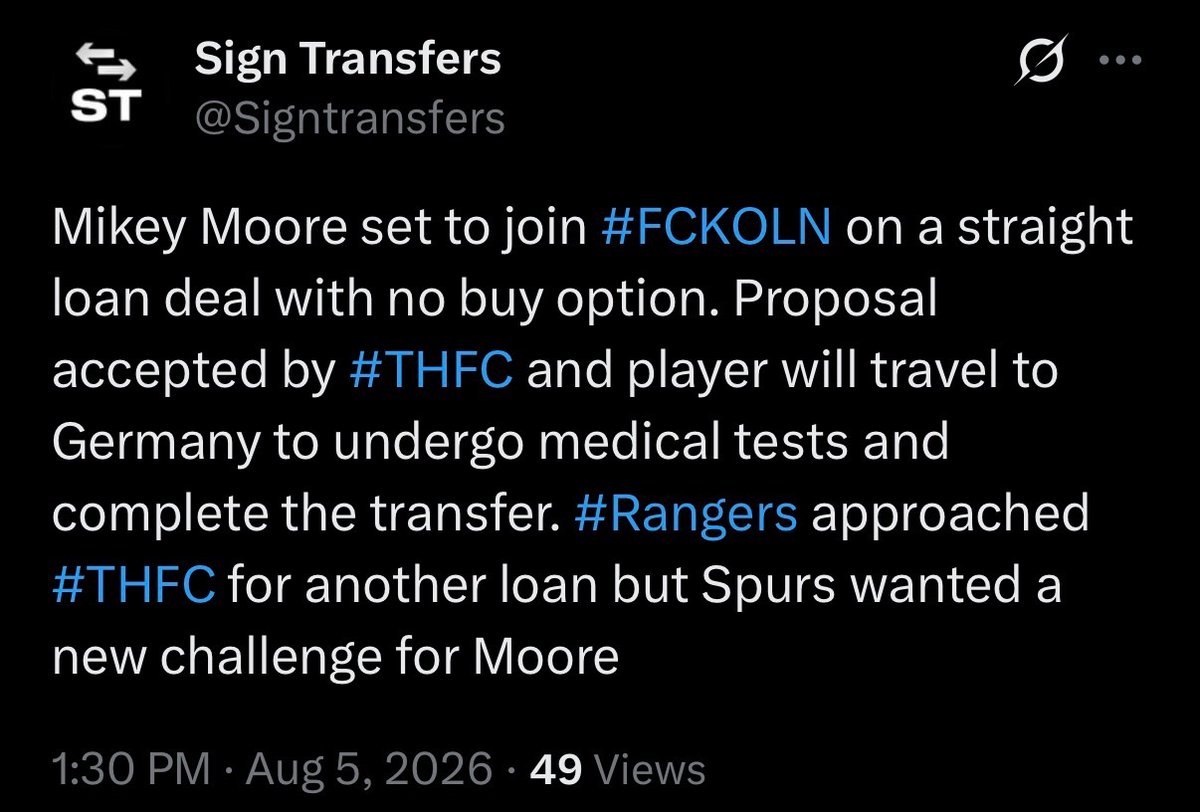 Signtransfers's tweet photo. @MichaelBridge_ You heard it here first! https://t.co/VfLWm7U1zK