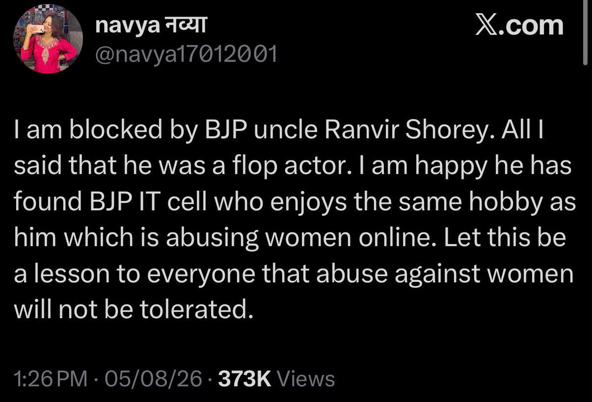 erbmjha's tweet photo. I don’t want to give them any more clout, but it’s ironic to see some leftist women, who spend day after day abusing others online, suddenly playing the victim when they receive the same treatment in return.

Ironic, truly. https://t.co/IhB8VHGbC7