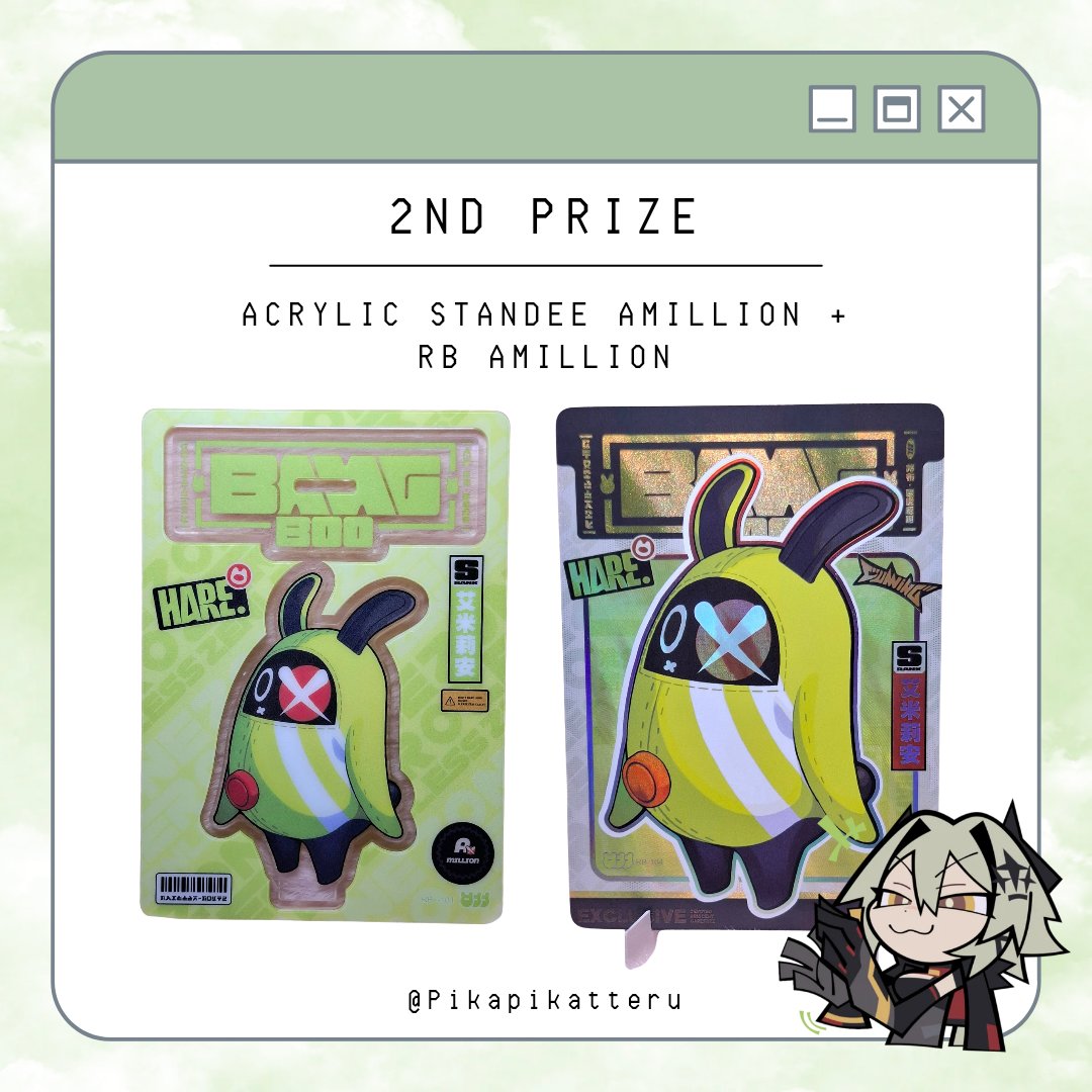 Pikapikatteru's tweet photo. [GIVEAWAY🎁]

ZZZ x ShiningSoul Vol.1

🥇1st Prize
-Laser Ticket + CH Tour De Inferno
🥈2nd Prize
-Acrylic Standee Amillion + RB Amillion
 🥉3rd Prize
-R Card Nekomata + PT Card

⏰Deadline: 13 Agustus 2026
❗Rules giveaway bisa di cek di foto yang sudah terlampir yaa https://t.co/6w8ShEQqtX