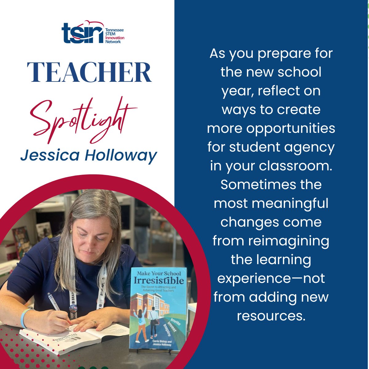 theTSIN's tweet photo. Educator Jessica Holloway shows how student-centered learning, curiosity, and student voice can transform the classroom experience.
Read her story: https://t.co/YTGfOb8hnH
#STEMEducation #Education #StudentCenteredLearning #Teaching #Innovation https://t.co/XAqWmsZQOq