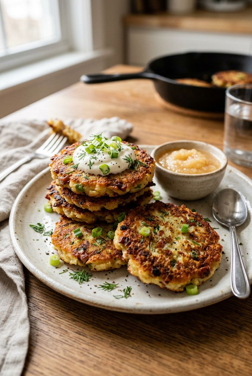 SunlitRecipes's tweet photo. Turn last night’s mash into golden, crispy potato pancakes! Perfect for a quick snack or brunch, and a tasty way to beat food waste. 🥔✨ #LeftoverLove #EasyMeals #FoodHacks
👉 https://t.co/zzgQu9VGom https://t.co/sQBfytKM0f