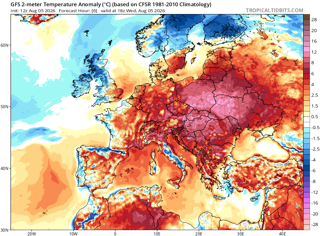 extremetemps's tweet photo. MOST EXTREME DAY IN EUROPEAN HISTORY
Thousands of records have been shattered with the hugest margins ever seen in European history from West to East.
There has never been anything like this, not even last June.
Wait for many updates later. https://t.co/PLlegabGir