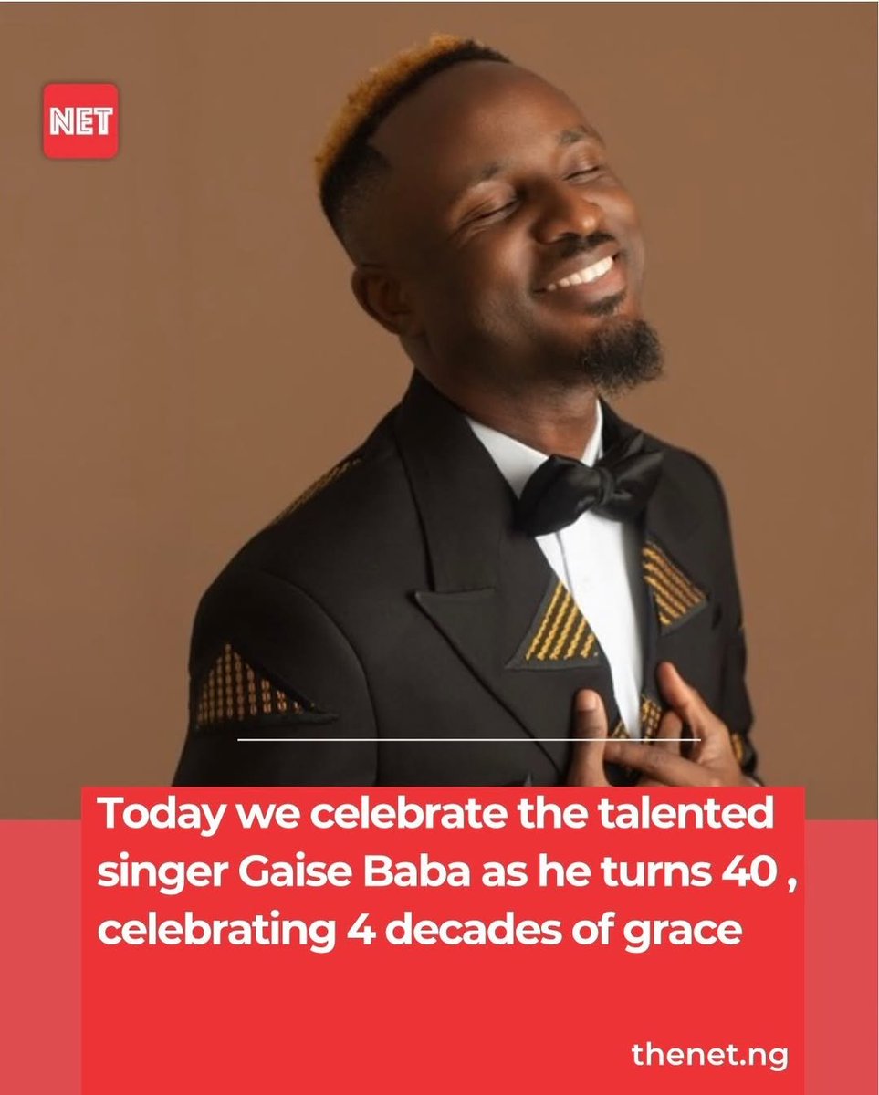 theNETng's tweet photo. Today we celebrate grace!!!!! Happiest of birthdays to the ever talented singer @gaisebaba wishing you lots of blessings and many many more years 🥂🥂🥂🎉🎉🎉🎉 https://t.co/MqYzfusrMB
