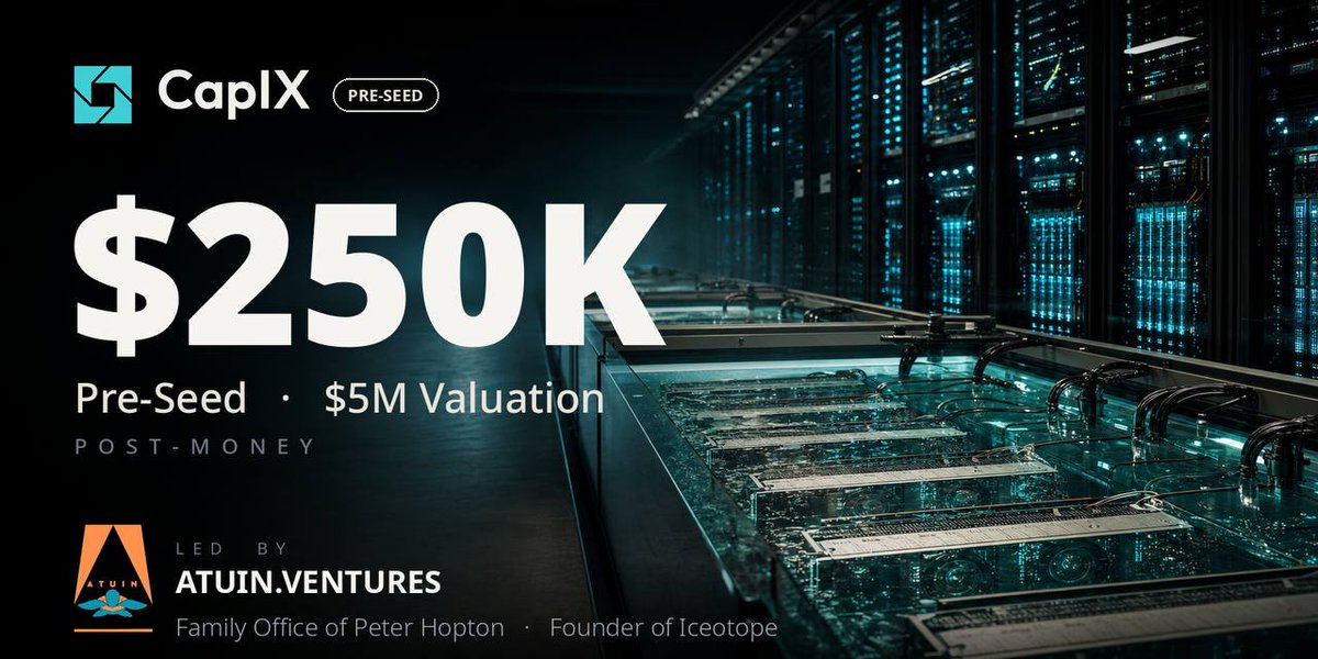 capix_ai's tweet photo. Today, we announce our $250k Pre-Seed at $5 million valuation, led by Peter Hopton and his family office Atuin Ventures

More info bellow ⬇️ https://t.co/c7PzjLtRXV