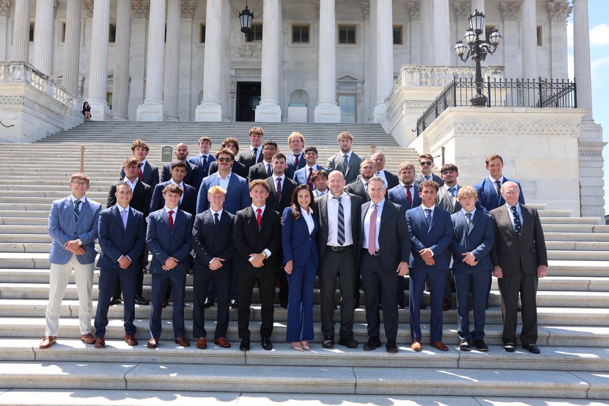 SenMcCormickPA's tweet photo. Dina and I were honored to welcome the 2026 NCAA champion @pennstateWREST team to the U.S. Capitol yesterday.

I was also proud to recognize their historic fifth straight national championship on the Senate Floor.

We Are! https://t.co/tn2hZ9ZJEl