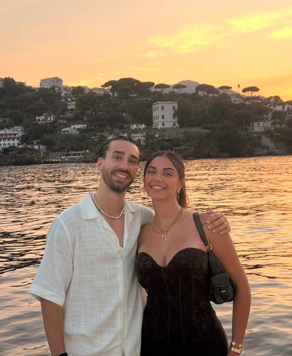 MadridXtra's tweet photo. Cucurella with his wife in Italy. 🇮🇹🌊 https://t.co/JUDZrMyWhI