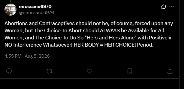 Nusb33e's tweet photo. @mrossano6970 The fact that you blocked me before I even could reply is very telling. The fact is that it is not her body, it is the body of the child. Contend with that perhaps. https://t.co/Dycu8znn8j
