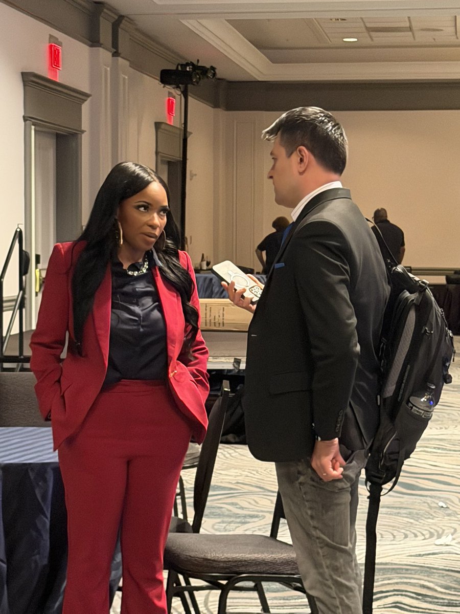 sahilkapur's tweet photo. Asked Jasmine Crockett last night in St. Louis if she thinks James Talarico can turn Texas blue this fall.

“I don't know,” she said.

She doesn’t buy the polls, saying they’ve historically overstated Democrats’ prospects in Texas. “I watch money.”

“When I look at the money, if Republicans start spending money in Texas, then I'll be convinced. But right now, national Republicans decided they wanted to dump money into North Carolina, as well as Georgia. That's where they're fighting, and national Democrats have not decided to dump money into Texas either... I look at: where does the NRSC stand? Where does DSCC stand? Right now, neither one are investing, which tells me that their internals are saying the same thing. So it looks like status quo. I won't get on the ground to really start to feel it until maybe end of September, October, as I start to dig into which races I'm going to help out in, the races that I really feel like we can win.”