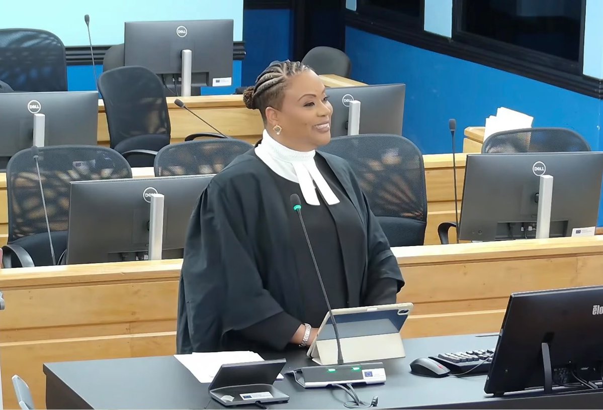 BdaGovernment's tweet photo. The Director of Public Prosecutions, Ms. Cindy E. Clarke, has become the first Bermudian to address the Caribbean Court of Justice (CCJ), presenting Bermuda's legal experience on an important Commonwealth criminal law issue.

Joined by Acting Deputy Director Adley G. Duncan and Crown Counsel Denzelle Swan, Ms. Clarke's appearance highlighted Bermuda's contribution to regional jurisprudence and showcased the strength and expertise of the Department of Public Prosecutions.