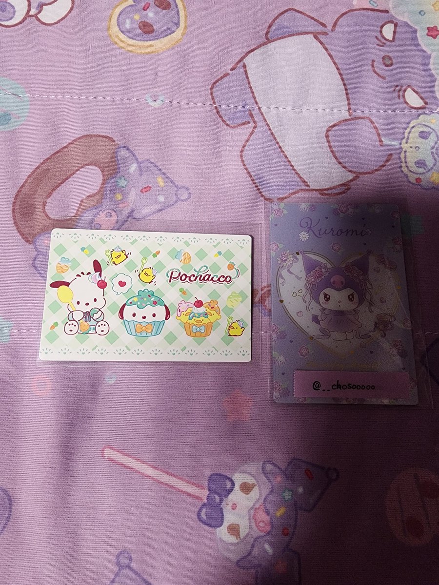 __chosooooo's tweet photo. サンリオ カードコネクト 交換 譲渡 買取

【譲】画像1～3
【求】同種クロミ＞定価＋送料

大阪(梅田)手渡し＞郵送(2点〜)
できるだけ纏めての交換か買取希望
所持済みの場合はお断りいたします。
お気軽にお声がけください🙇🏻‍♀️ https://t.co/M0k7rduWyd