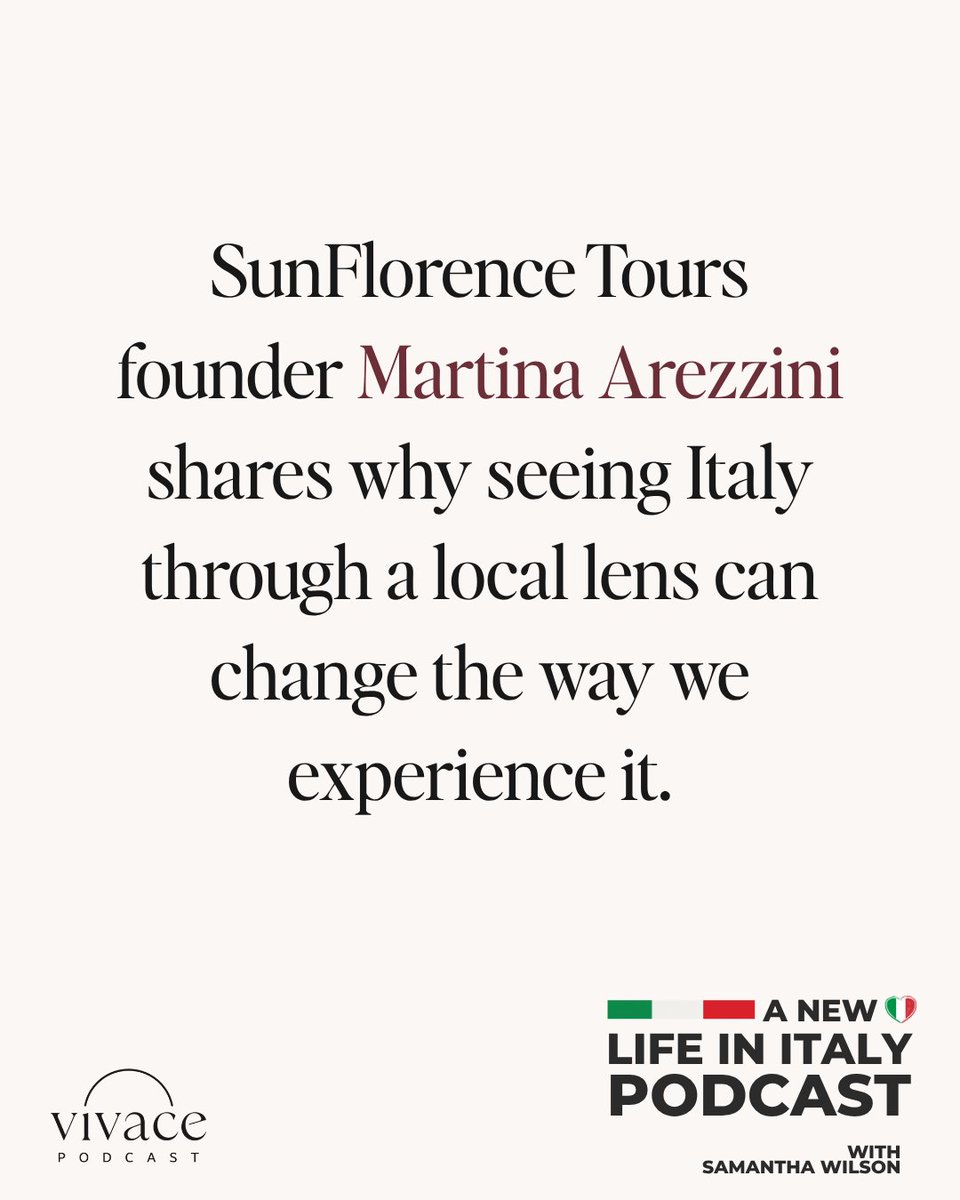 VivaceNetwork's tweet photo. Italy is easy to admire from the outside.

But understanding a place comes from the things you can’t always see at first: the traditions, people, and everyday rhythms that shape life there.

New episode of A New Life in Italy with Martina Arezzini 👉 https://t.co/1BZn9IK614 https://t.co/gUU5oODOFD