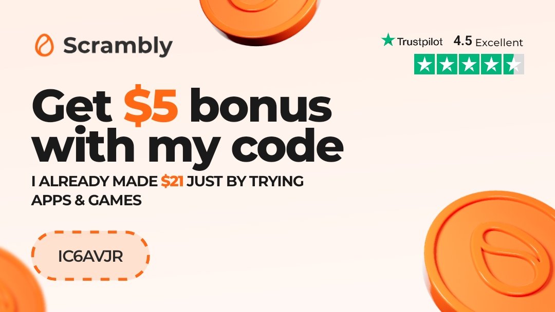 simonp389's tweet photo. Join me on Scrambly and get a 5,000 coins bonus! Use my code IC6AVJR or this link: https://t.co/ZSWHyaroyo https://t.co/gKBnskT53e
