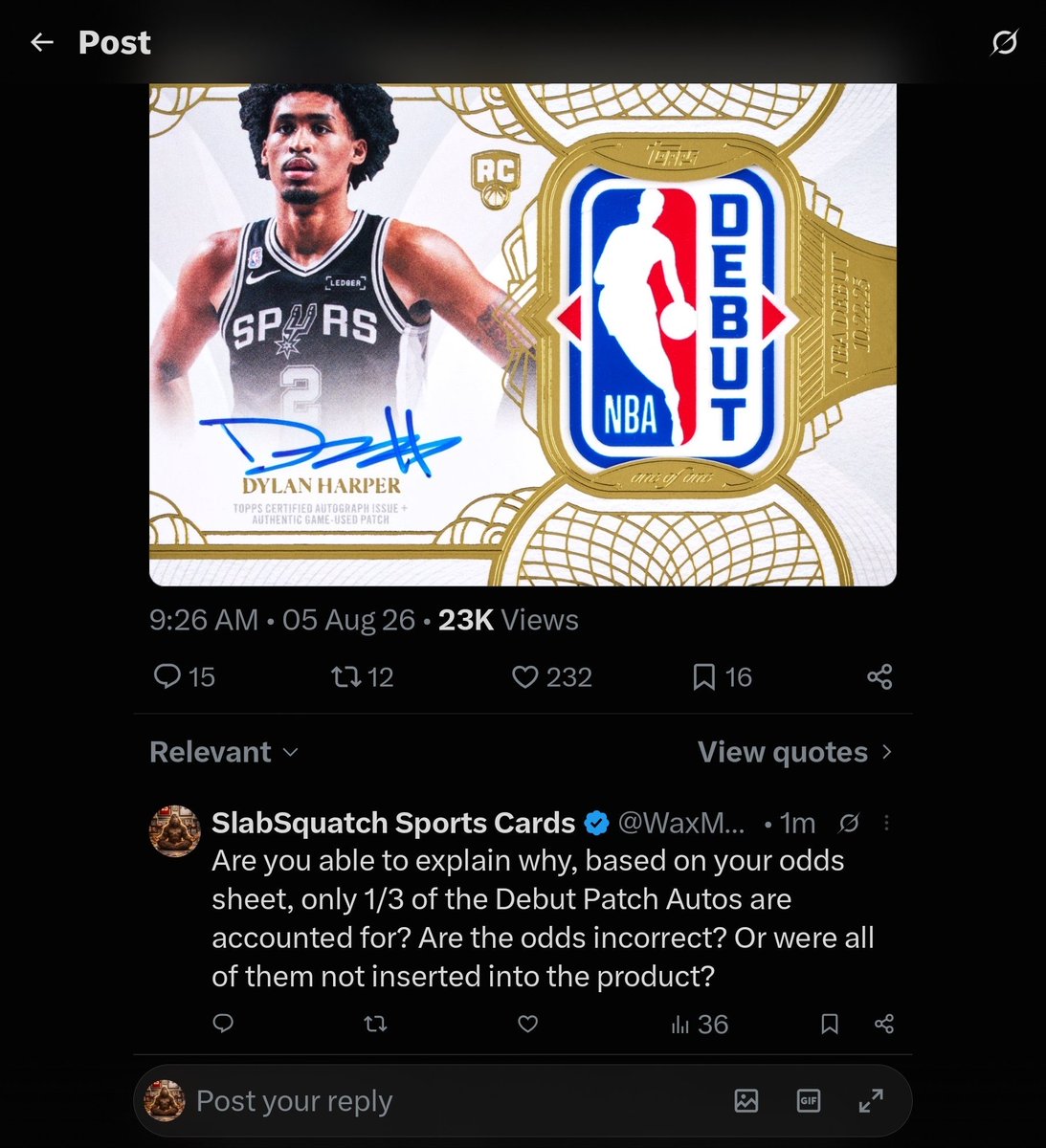 robgr81's tweet photo. @Topps https://t.co/gxMoMnMm4H