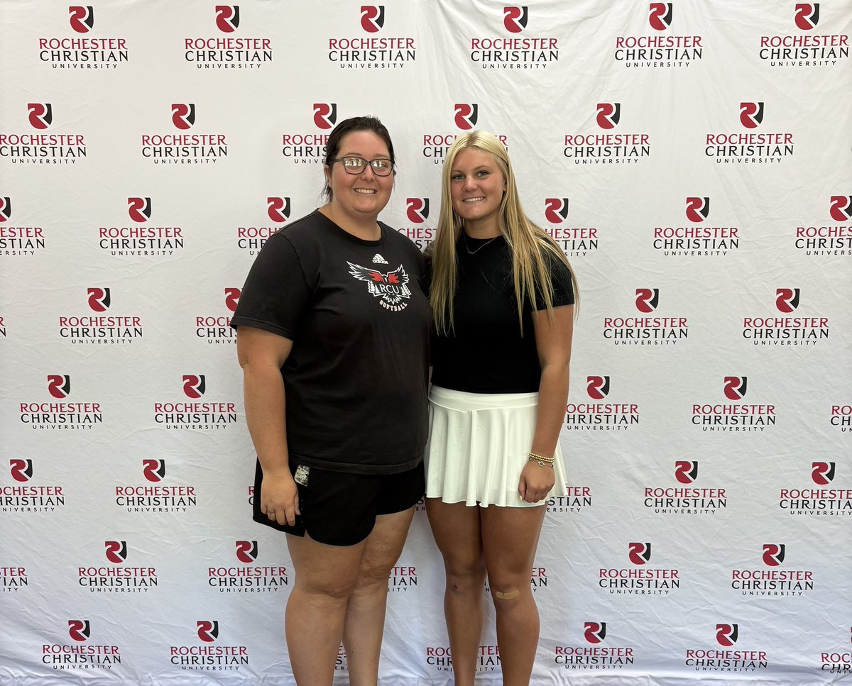 MeganStrabbing's tweet photo. Thank you so much @benschotererin for having me out to RCU today! Loved seeing the campus and learning more about the softball program here! 
Very blessed to receive another offer to play at the next level! 
Go Warriors! ❤️🤍
@CoachBenschoter @CoachCulverRCU @RCUWarriorsSB https://t.co/F8obrKmb0A