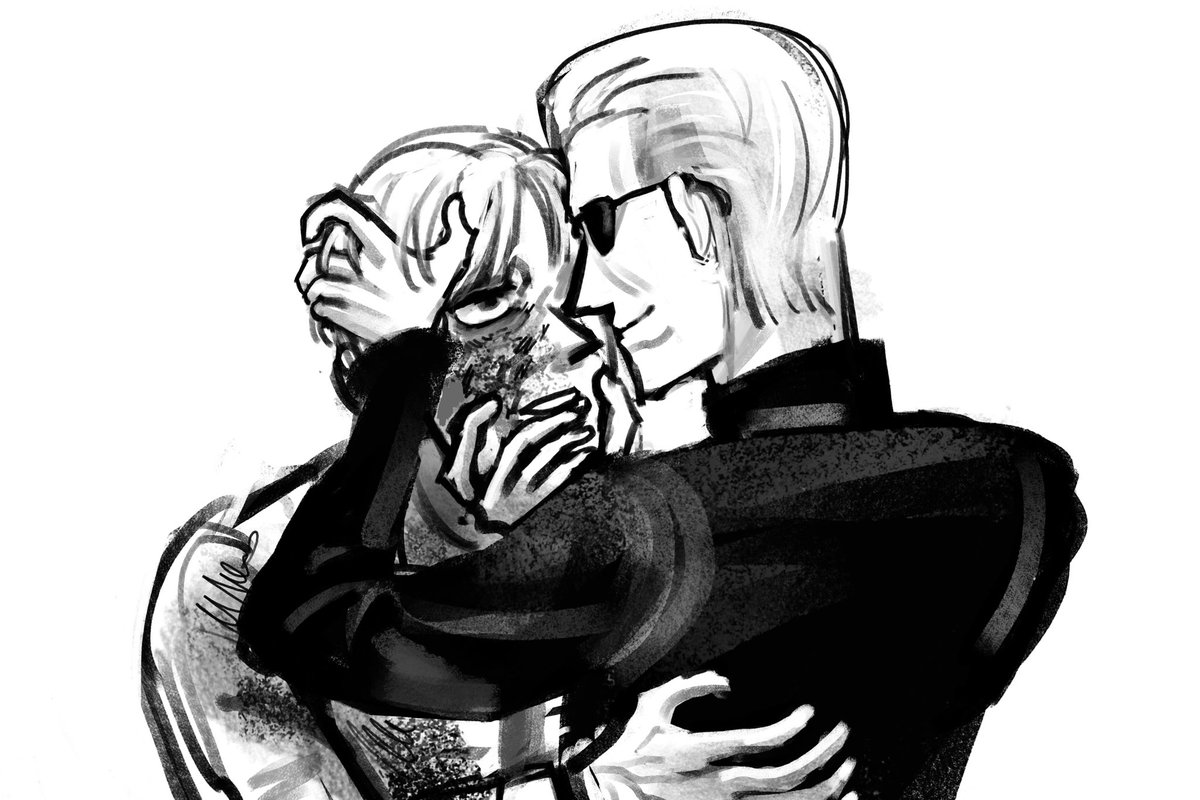 w1nk0gg's tweet photo. #WillskerWeek2026 day 3 — infected 
#REBHFun #williambirkin #albertwesker #residentevil  #willsker #weskin https://t.co/4UzQfzRoxG