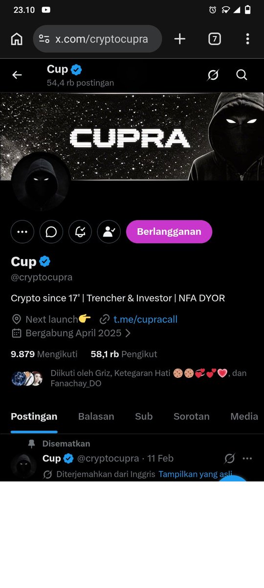 Anggabh1's tweet photo. @cryptocupra @deV01ce @opakmlinjo @jeremyguych1l Done

GhZJY37zm6S4NdpeWLq1iqk81bN2KhJf85VyFoEsXAS8 https://t.co/Lga2c63Hyh