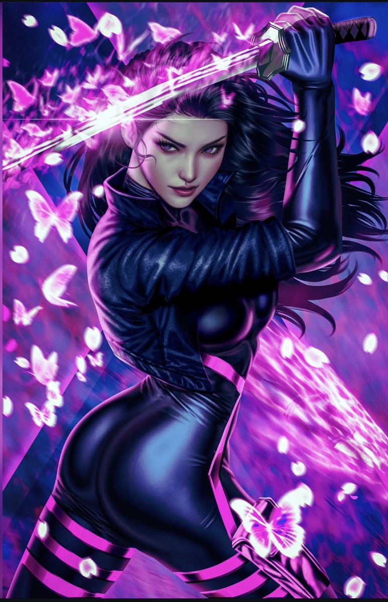CarolineCosplay's tweet photo. Ariel Diaz DNX #1 Exclusive with @comicxposure Pre-order yours this Friday at https://t.co/UQR2rpAXkx! #Psylocke https://t.co/Khgy5iQDmQ