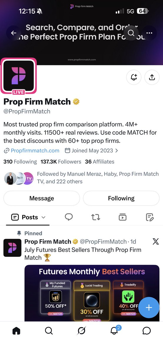 kykaivd's tweet photo. @PropFirmMatch @pfm_futures @ylostrading done
@traderck24 
@leon_xaxa https://t.co/mnGHcJePyV