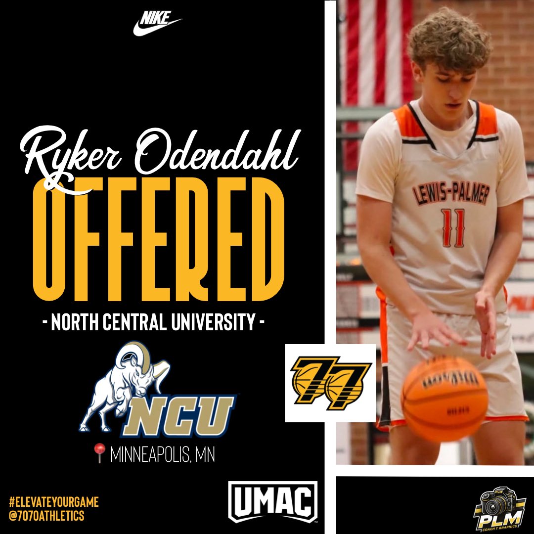 7070Athletics's tweet photo. Special Congratulations to c/o 27 @Ryker_Odendahl on his offer from @NCU_MBKB!!

#ElevateYourGame | #WeComin | #The7070Difference https://t.co/fpXrouBuSf