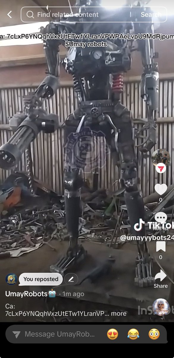 thxzgn's tweet photo. https://t.co/y5zTWRUt7X
New wave coming 
$Umay robot
Ca: 7cLxP6YNQqhVxzUtETw1YLranVPWPAeLvpU9MdRjpump https://t.co/8Fm2dGuraE