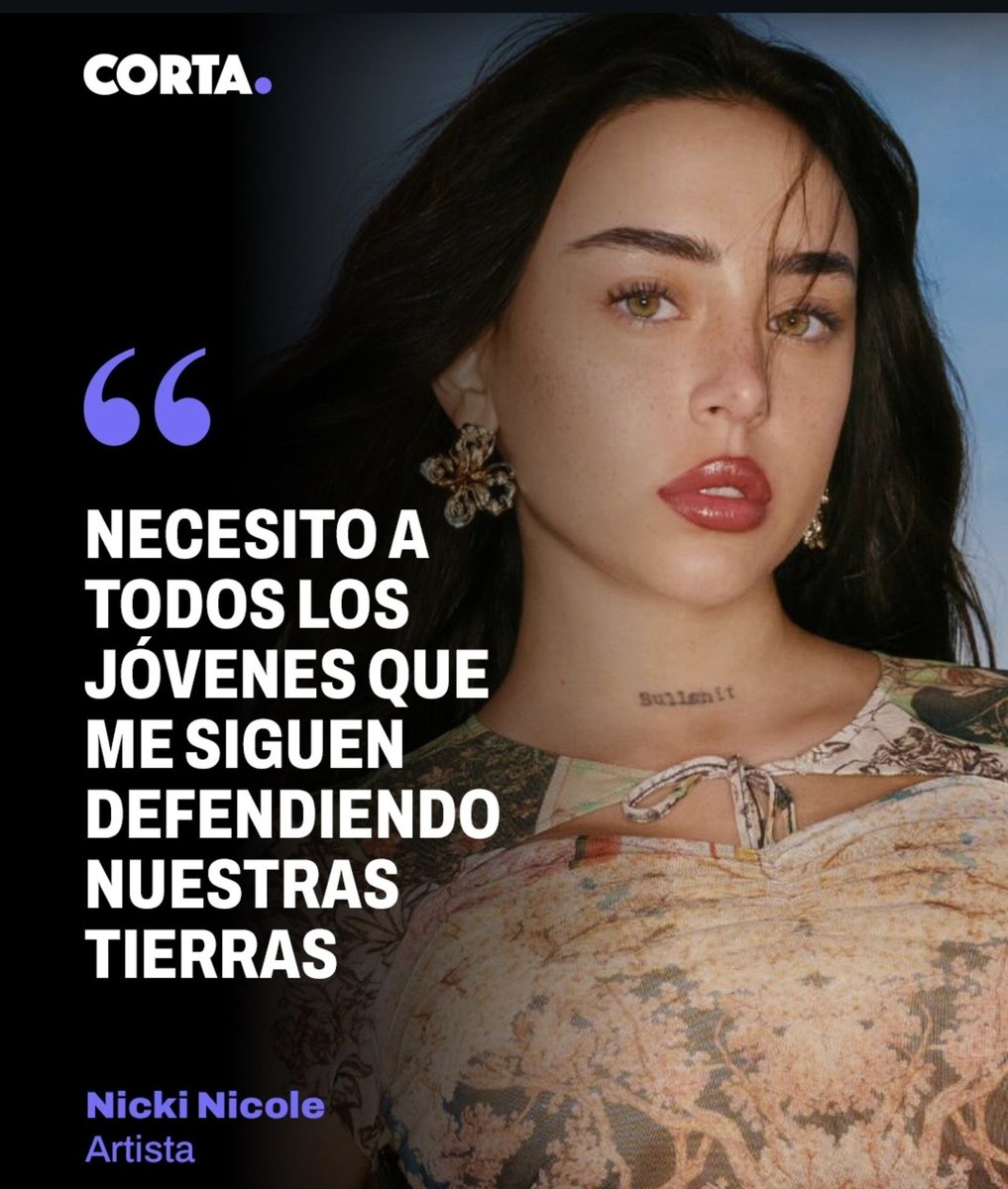 TodoJapaleta's tweet photo. Nicki Nicole said CON LA PATAGONIA NO 👆🏻 https://t.co/kEUFh6Z6us
