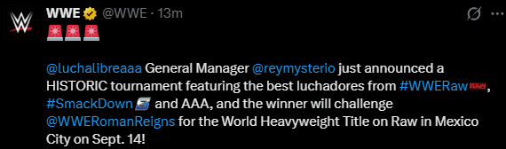 luchablog's tweet photo. very funny day to announce a world heavyweight champion showing up in Mexico to defend their title https://t.co/7vpw1BRMLW