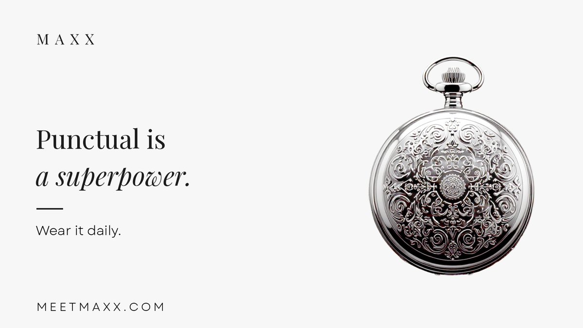 MEETMAXX's tweet photo. Punctual is a superpower. ⌚ Wear it daily.
#Punctuality #Reliability #AI #BusinessEtiquette #OnTime https://t.co/d2fvg4Swpi