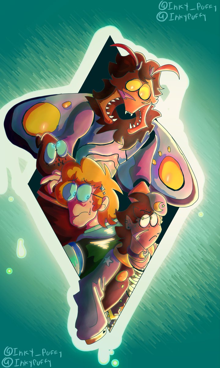 Inky_puffy's tweet photo. @Maddox_15515 “have we met before?”
“If we did it properly wasn’t a good first impression” (i can imagine our oc’s being suspicious of each other because three both victims of cult members with different outcomes) #spookymonth #spookymonthoc https://t.co/4sHjoDIx4r