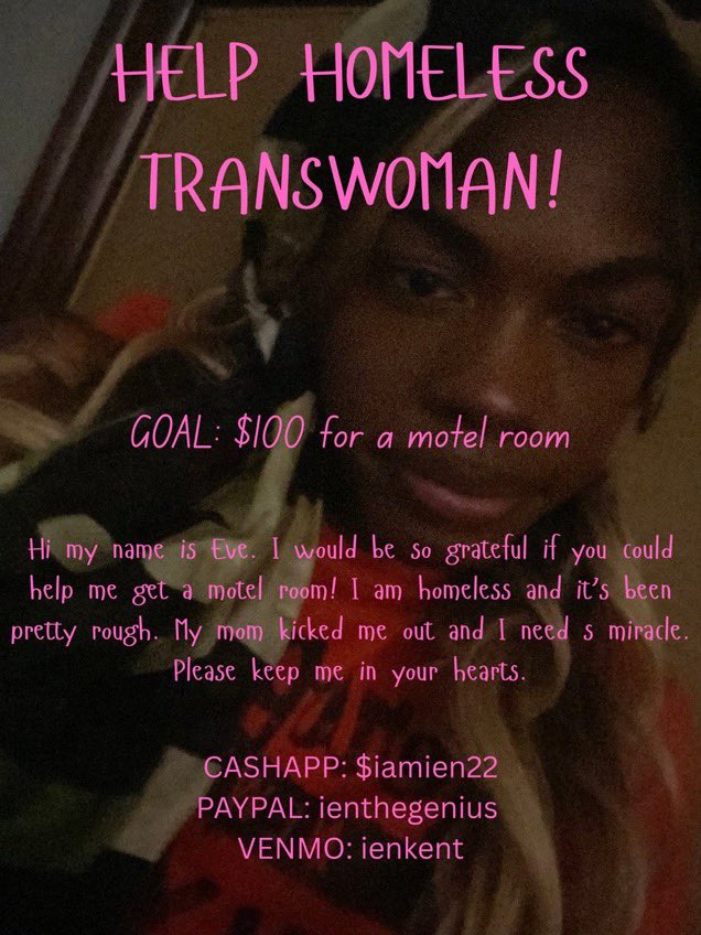 iamien22's tweet photo. I'm hungry and homeless right now. If anyone can spare a few dollars for a meal, I'd be incredibly grateful. Every bit helps thank you.

CA:iamien22
PP: ienthegenius
V: ienkent https://t.co/9lpEURTvfq