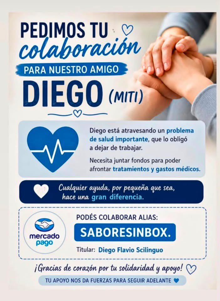 JCPetruzza's tweet photo. Arranca el turno tarde, cualquier ayuda sirve, ya sea colaborando o aplicando un RT o FAV

Muchas gracias, Diego ya empezó parte de su tratamiento, en parte por su ayuda. https://t.co/VGyvsc05Va