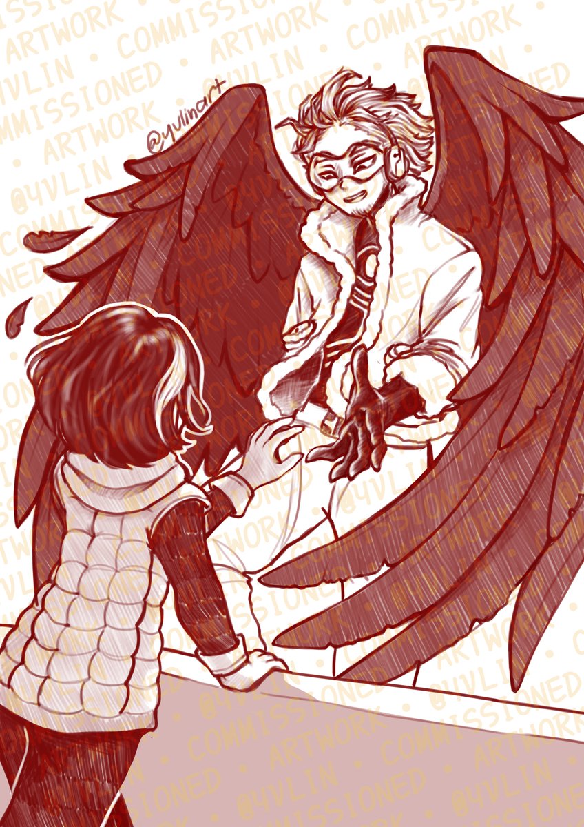 _yvlin's tweet photo. Hawks Yumeship Sketch Commission!

had so much fun with this piece even if it took me 10 years for each hand /lh

my sketch commissions are open! dm for details if interested ^^

#myheroacademiafanart #mhahawks #openforcommissions #sketchcommission #yumeship #mha https://t.co/qaCSH2N25r