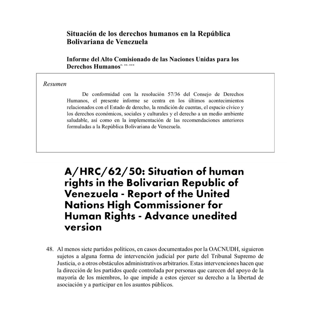 Convergencia_Y's tweet photo. La democracia no se sostiene sin partidos políticos. ⚖️🇻🇪

Informes recientes de la OACNUDH confirman lo que advertimos: los partidos políticos en Venezuela siguen sometidos a intervenciones judiciales del TSJ y a bloqueos administrativos arbitrarios. https://t.co/cPKhg3wedY