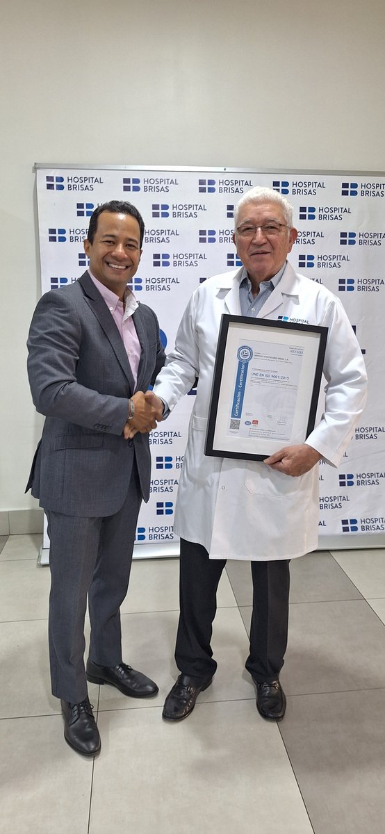 ShCalidad's tweet photo. Felicidades al Hospital Brisas por su Certificación ISO 9001 en el Laboratorio. Agradecidos por la confianza en el equipo de asesores de Sheffer Consultores. Los seguimos apoyando en el logro de sus objetivos!!! @HospitalBrisas https://t.co/ZBVQh8mZ4F