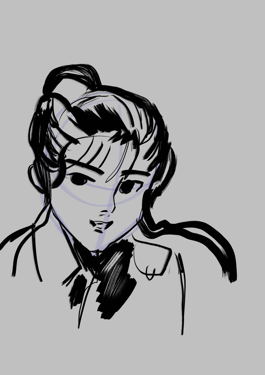 TurulBirdy's tweet photo. Just some quick #artpractice #doodles 
Of #yojishinkawa. #komishouko for good measure. #madeinkrita #komi https://t.co/OZrOF0a3J9