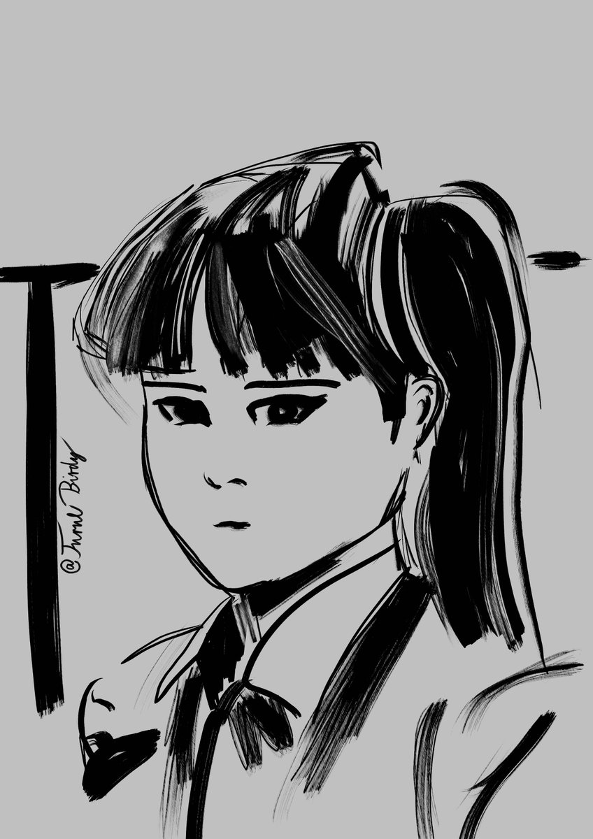 TurulBirdy's tweet photo. Just some quick #artpractice #doodles 
Of #yojishinkawa. #komishouko for good measure. #madeinkrita #komi https://t.co/OZrOF0a3J9