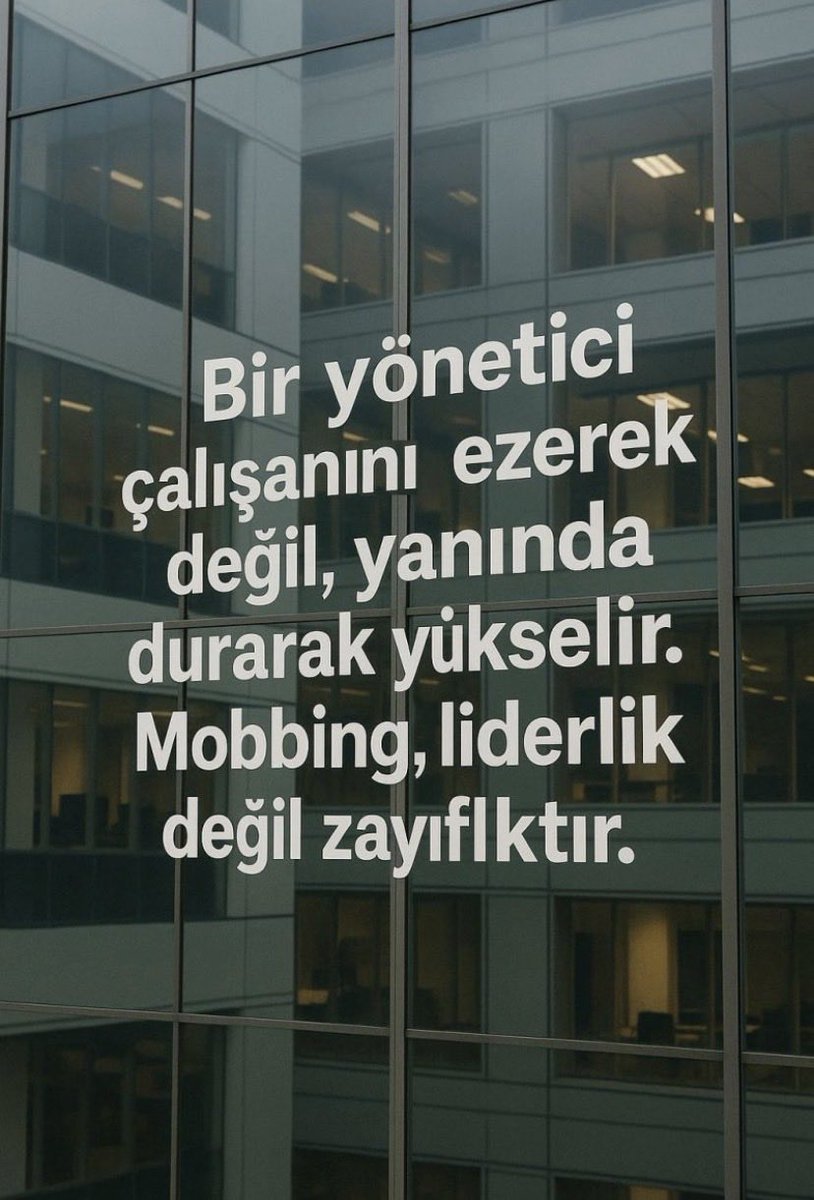 AurenAkademi's tweet photo. Mobbing, liderlik değil
Zayıflıktır!! https://t.co/xjEyNMqfwr