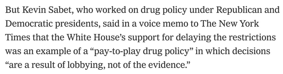 KevinSabet's tweet photo. Gas station weed is flooding smoke shops and gas stations, and the White House is running interference to delay the ban. I told @nytimes exactly why:

“pay-to-play drug policy” that protects insiders over kids. https://t.co/H0Hoqlk4RY