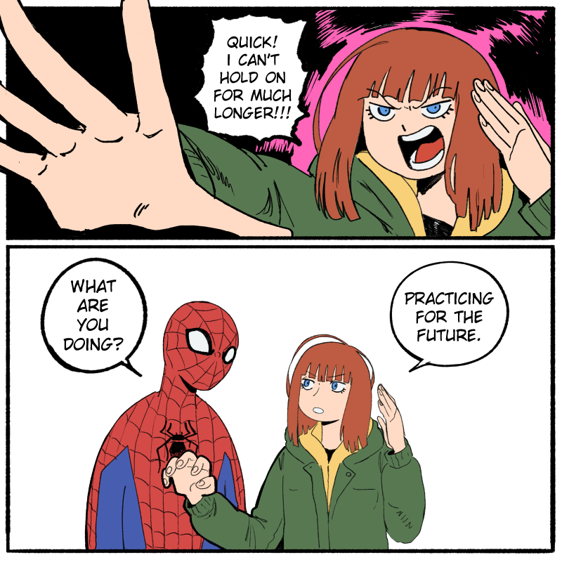 wanderjegson's tweet photo. Jean Grey practicing https://t.co/DA7BNUlyGO