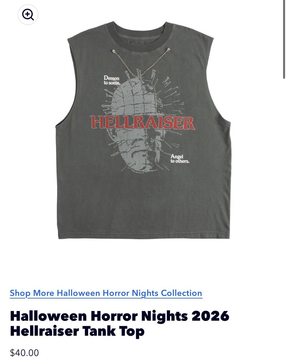 SpeculationMatt's tweet photo. Hellraiser fans rejoice! More Hellraiser merchandise is coming soon! #HHN35 #HHN https://t.co/eQxhCplH9R