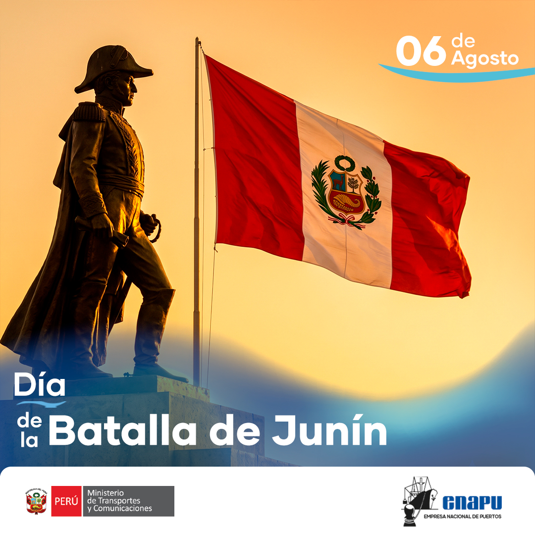 enapuperu's tweet photo. 🇵🇪 En ENAPU conmemoramos la Batalla de Junín, símbolo de valentía y soberanía nacional. Honor a nuestros héroes que nos inspiran a seguir trabajando por un Perú más unido y próspero. @MTC_GobPeru #ENAPU #BatallaDeJunín #OrgulloPeruano #SímbolosPatrios https://t.co/MI7beLqDAL