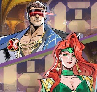 discomjott's tweet photo. hellfire gala (2022) matching skins for cyclops and phoenix 💙💚 https://t.co/5Q6YOYaOS2