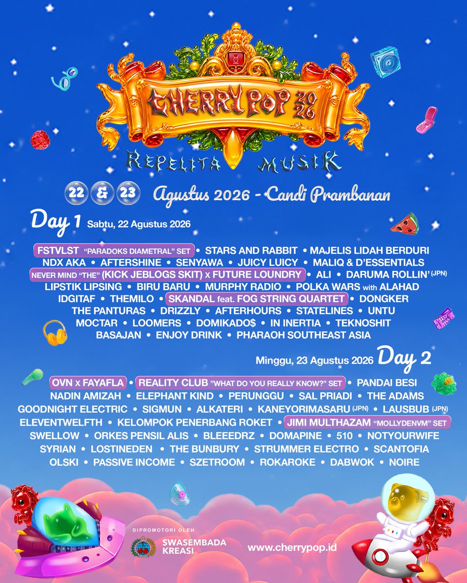 cherrypopfest's tweet photo. Bismillah_ini_Final_Lineup_Udah_Fix_Banget_Beneran.pdf  🙏🏼 https://t.co/uDHLeFMYLs