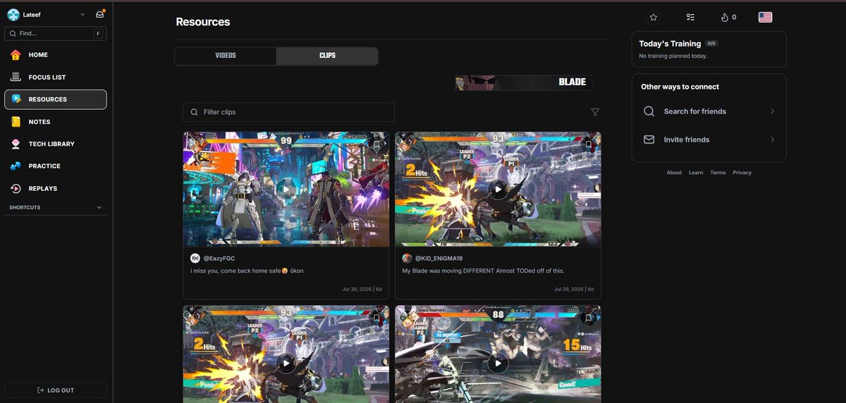 lateefsanu93119's tweet photo. Introducing FighterCenter 2.0. A workspace for fighting game players to store character tech and notes, share discoveries, and post replays for community review across more than 50 fighting games. Mobile app coming soon. [https://t.co/cDz9o7j3eY] #SF6 #TEKKEN8 #2XKO #tokon #AvatarFighters